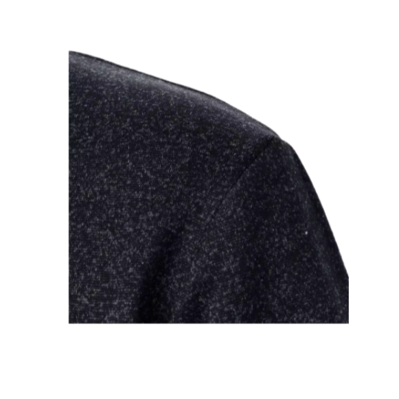 Leather Padded Knit Sweater