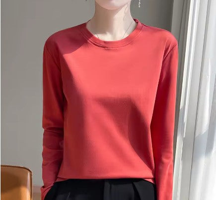 Contour Mercerized Cotton Long-Sleeve Tee