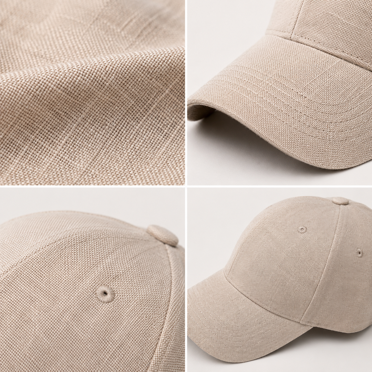 Linen Texture Summer Cap