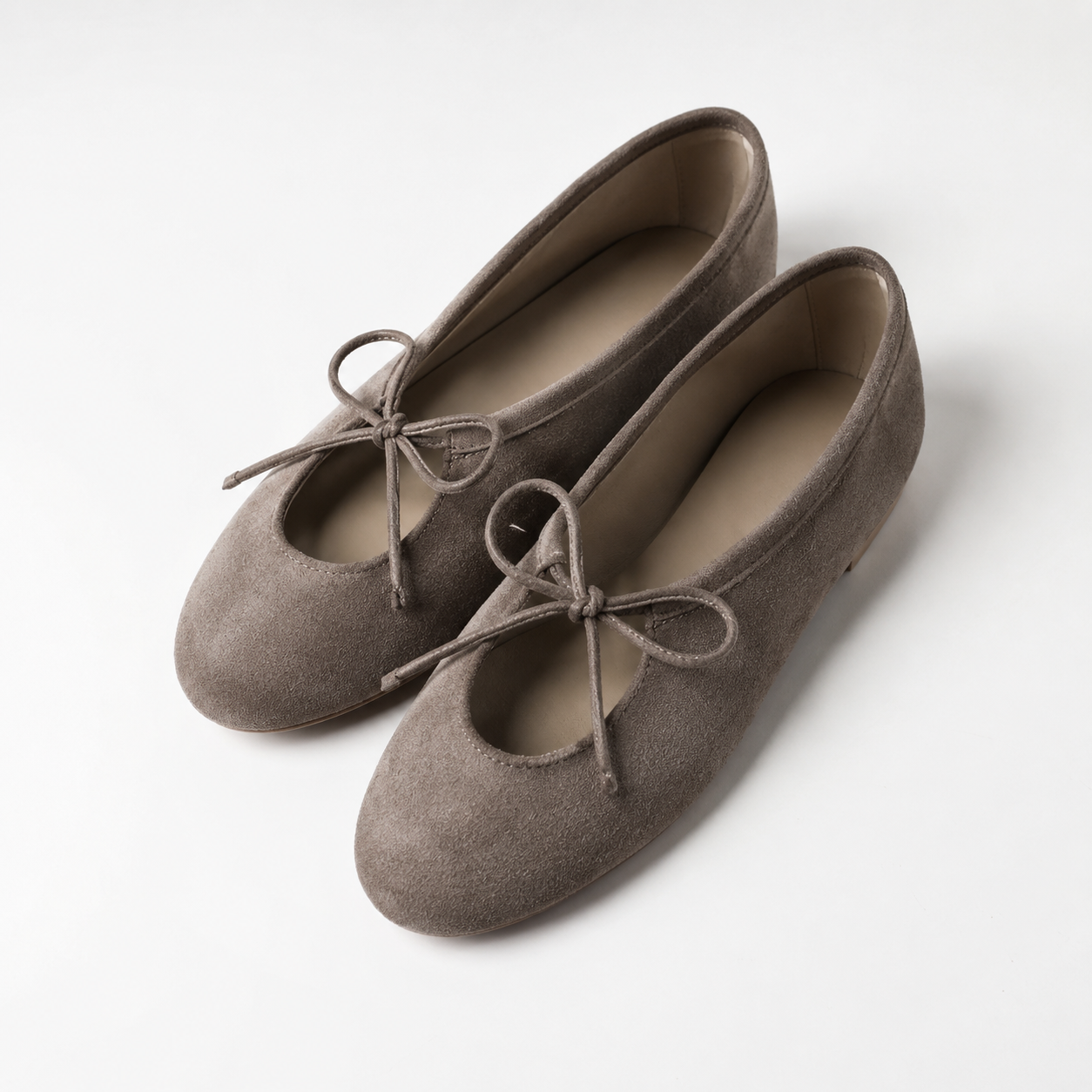 Women’s Mary Jane Ballet Flats with Suede Finish