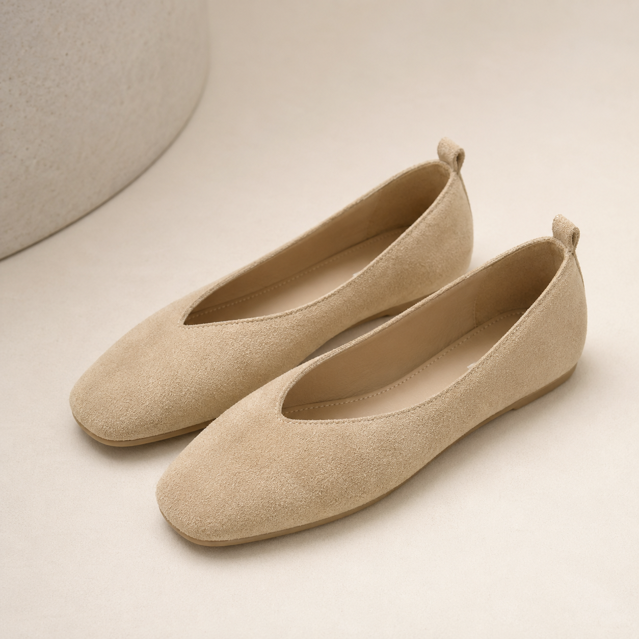 Women’s Suede-Finish Ballet Flats