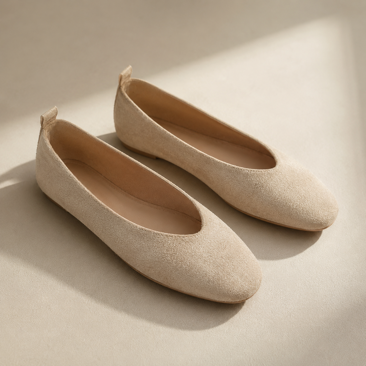 Women’s Suede-Finish Ballet Flats
