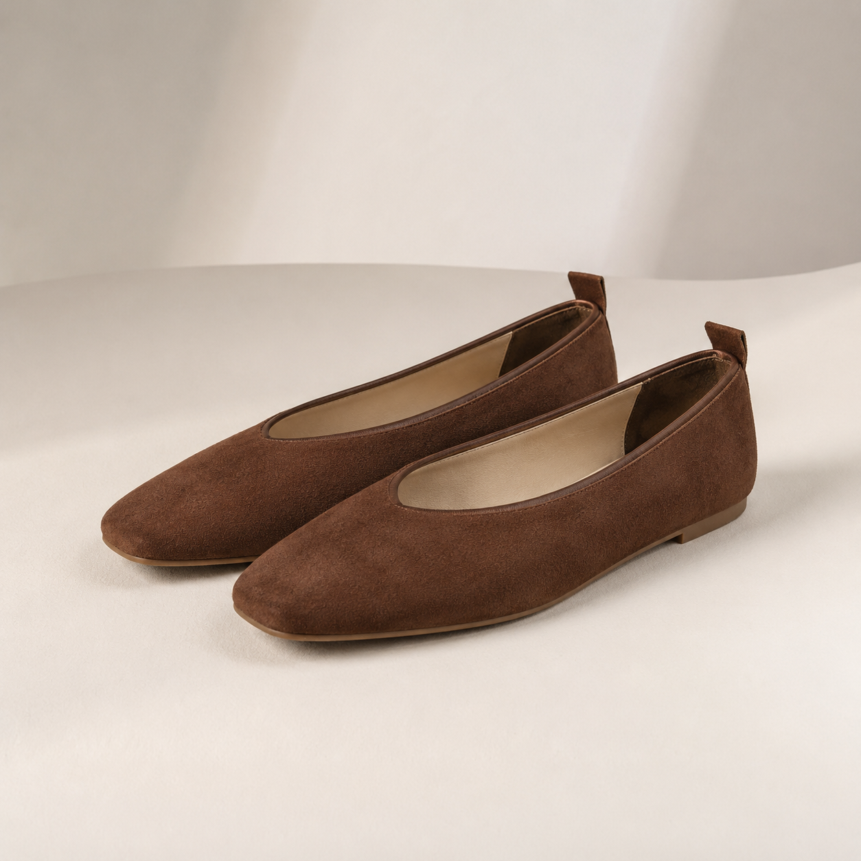 Women’s Suede-Finish Ballet Flats