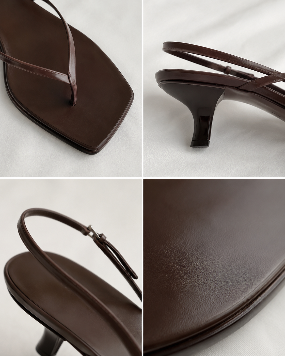 Minimal Strap Mid-Heel Sandals