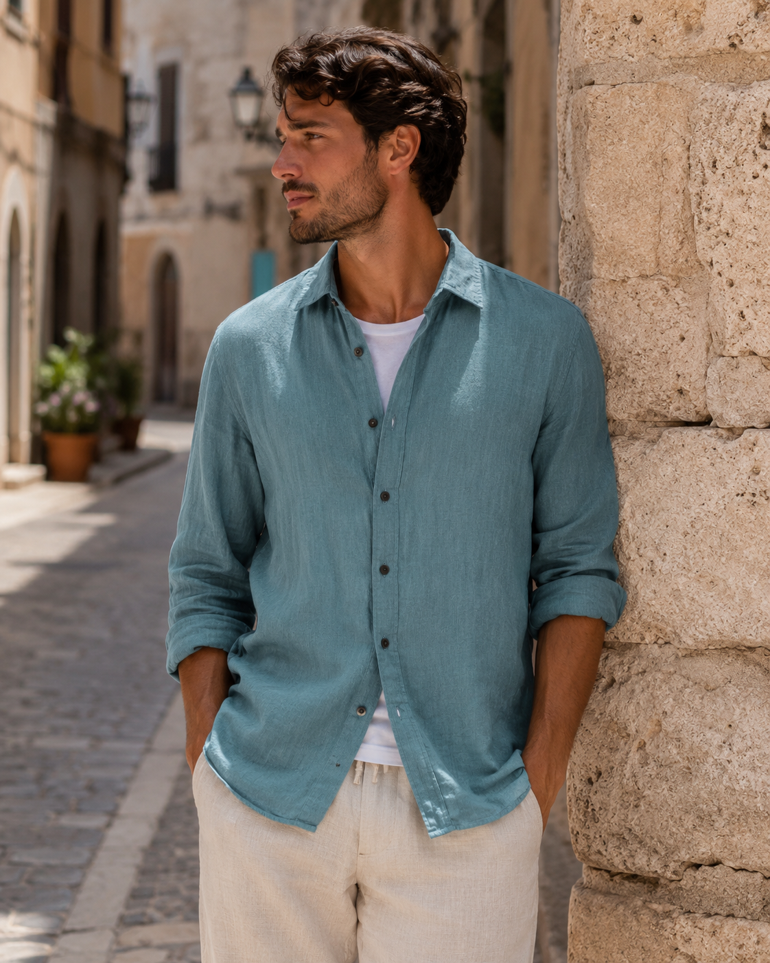 LINEN SORRENTO SHIRT