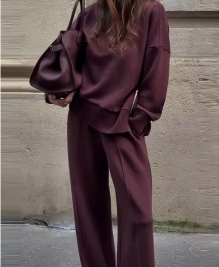 Contour High-Neck Knit Detail Set