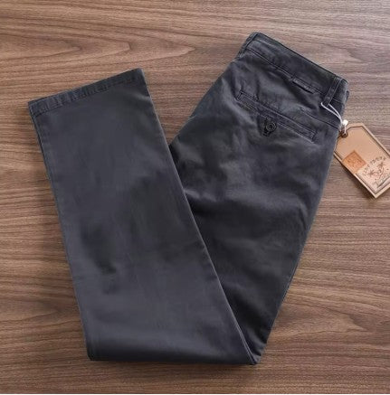 Men’s Stonewashed Cotton Chino Trousers