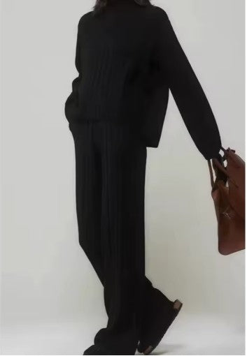 Ribbed Cotton Knit Set