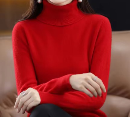 Merino Wool Turtleneck Sweater