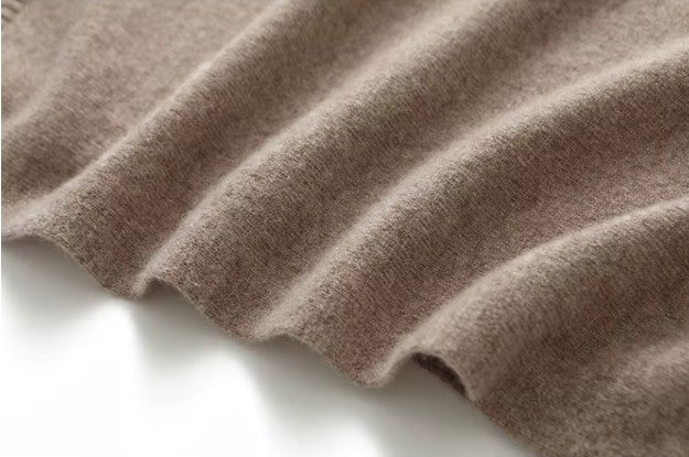 Merino Wool High-Neck Cape