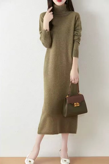 Contour Merino Wool Midi Dress