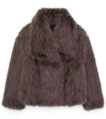 Heritage Faux Fur Coat
