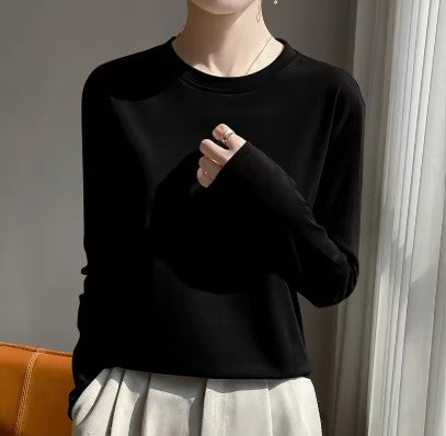 Contour Mercerized Cotton Long-Sleeve Tee