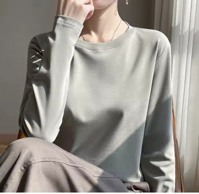 Contour Mercerized Cotton Long-Sleeve Tee