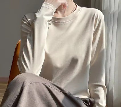 Contour Mercerized Cotton Long-Sleeve Tee