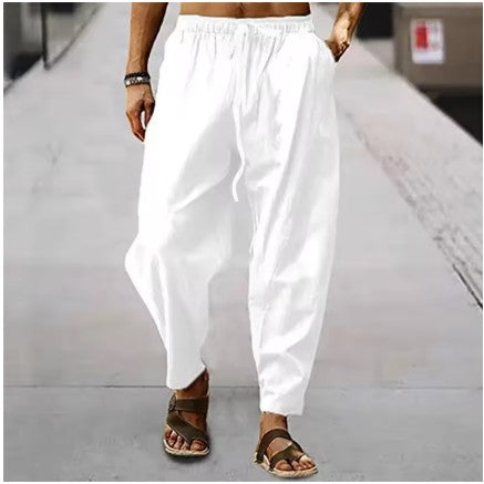 Linen Santorini Baggy Trousers