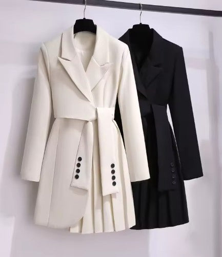 Combed Wool Feminine Overcoat