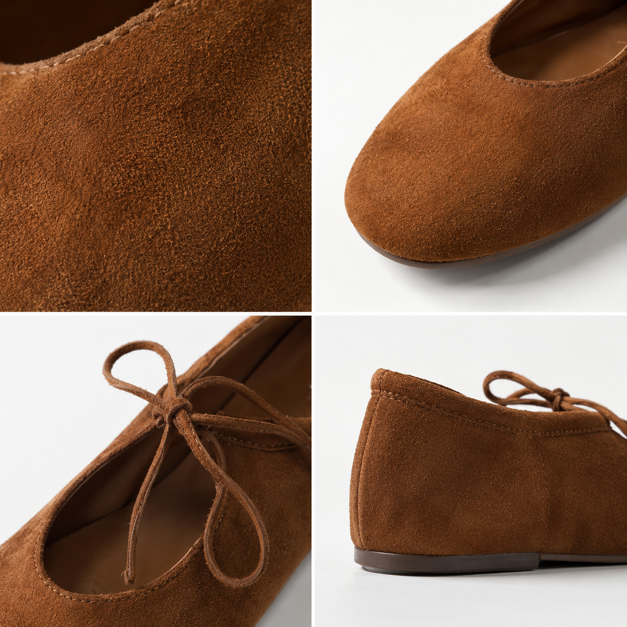 Women’s Mary Jane Ballet Flats with Suede Finish