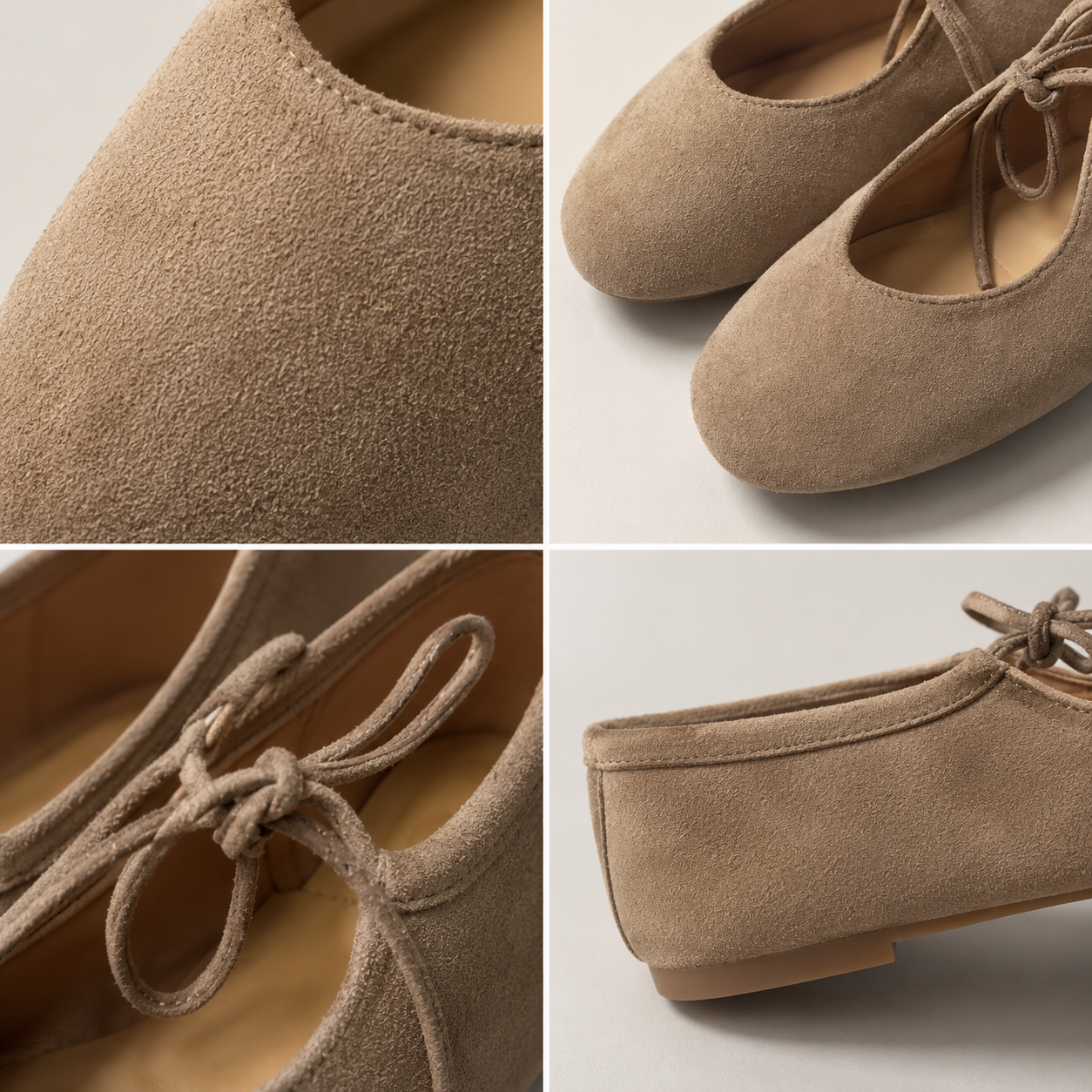 Women’s Mary Jane Ballet Flats with Suede Finish