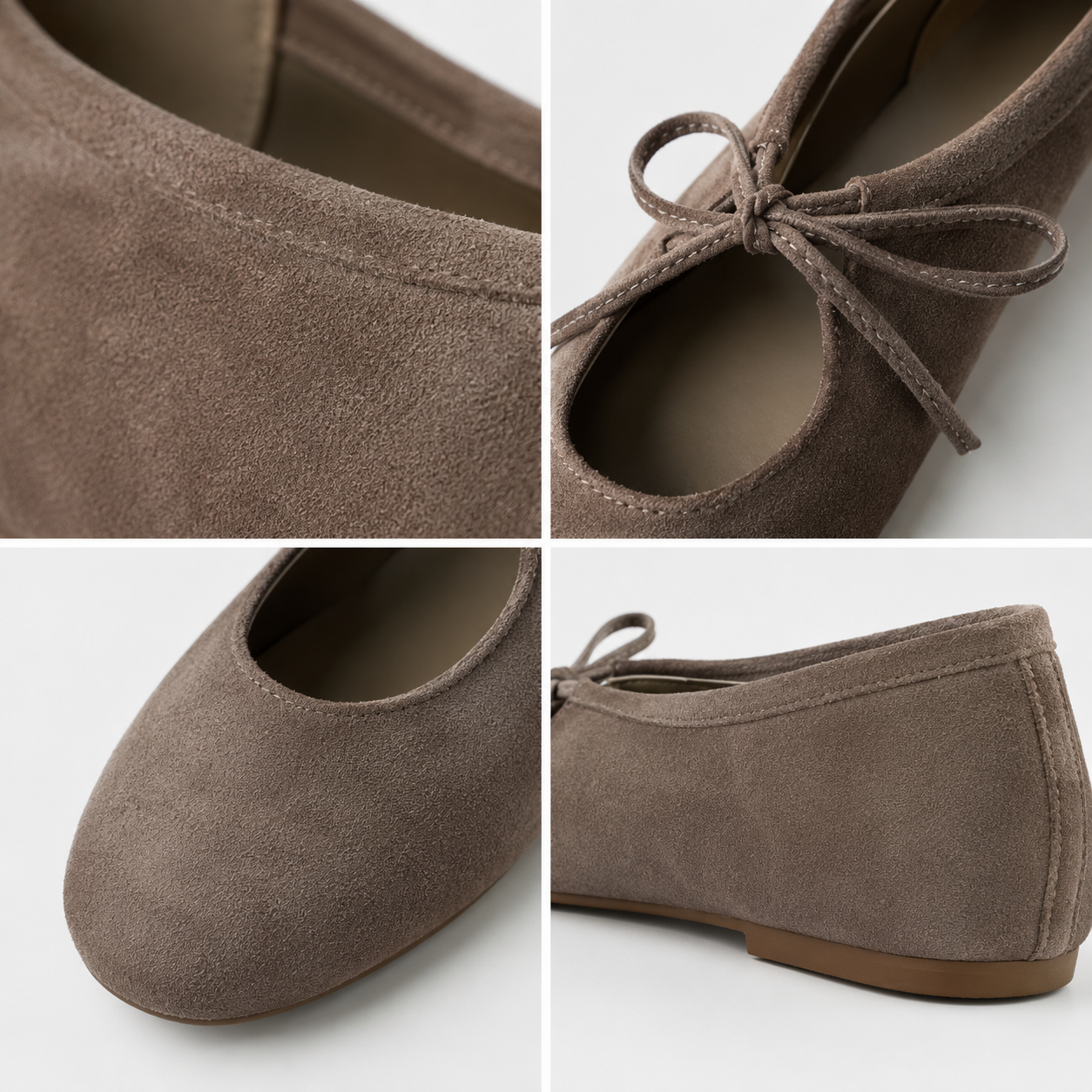 Women’s Mary Jane Ballet Flats with Suede Finish