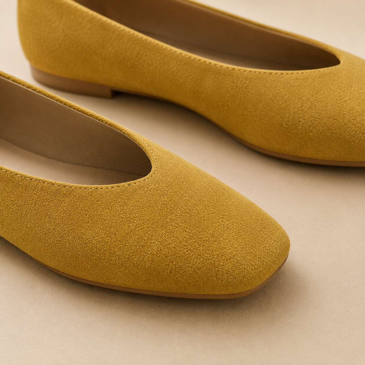 Women’s Suede-Finish Ballet Flats