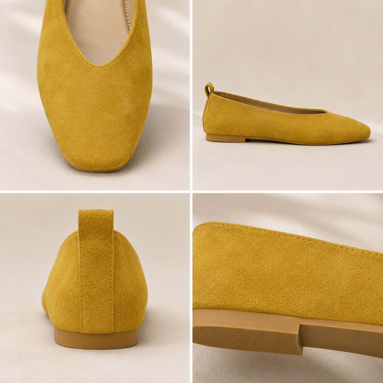 Women’s Suede-Finish Ballet Flats