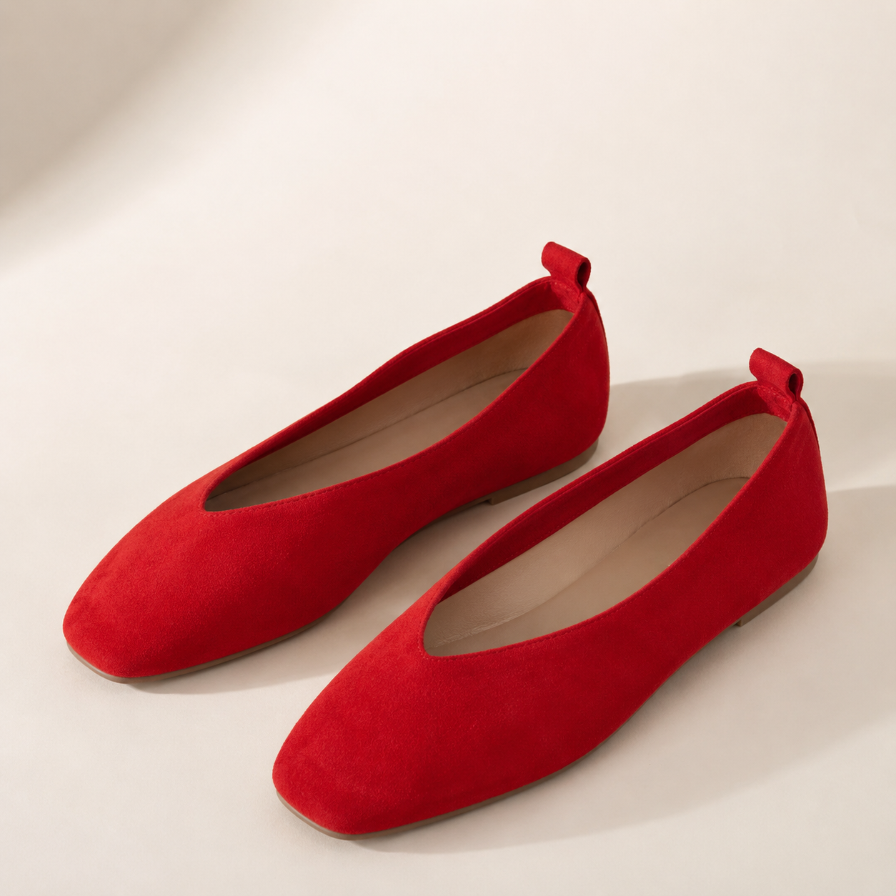 Women’s Suede-Finish Ballet Flats