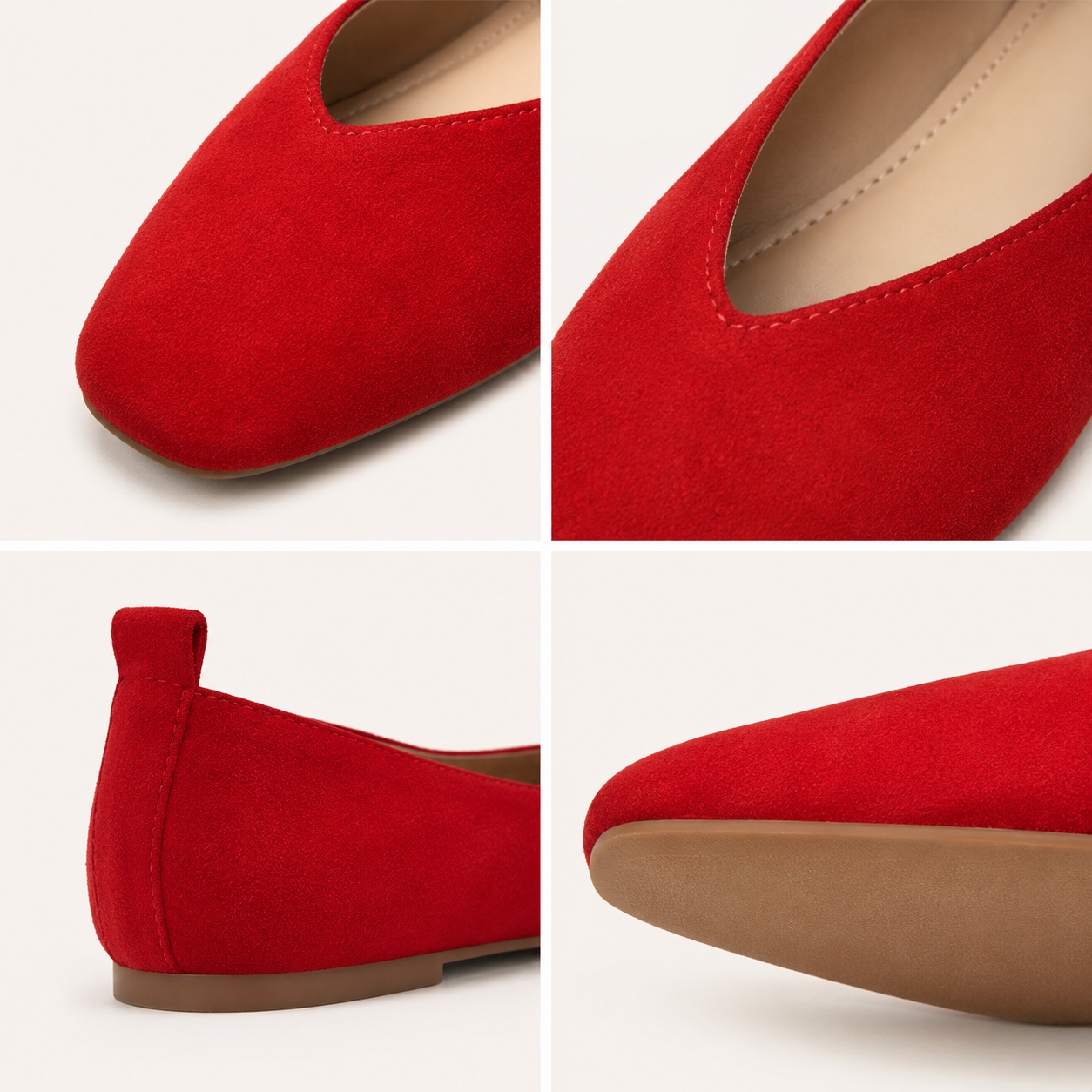 Women’s Suede-Finish Ballet Flats