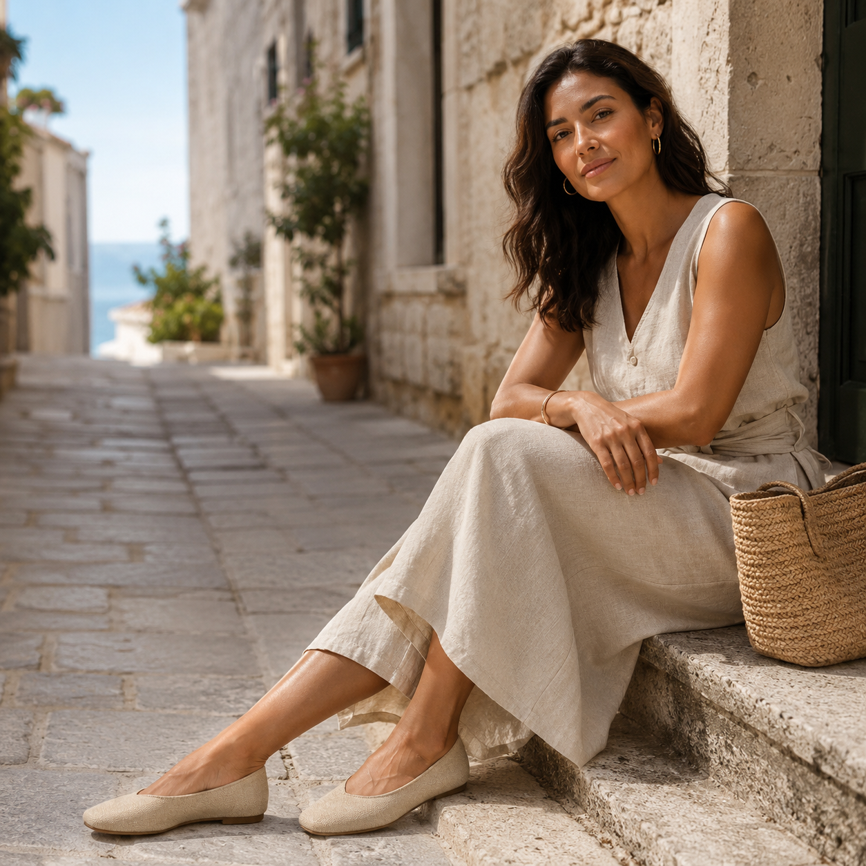 Women’s Suede-Finish Ballet Flats