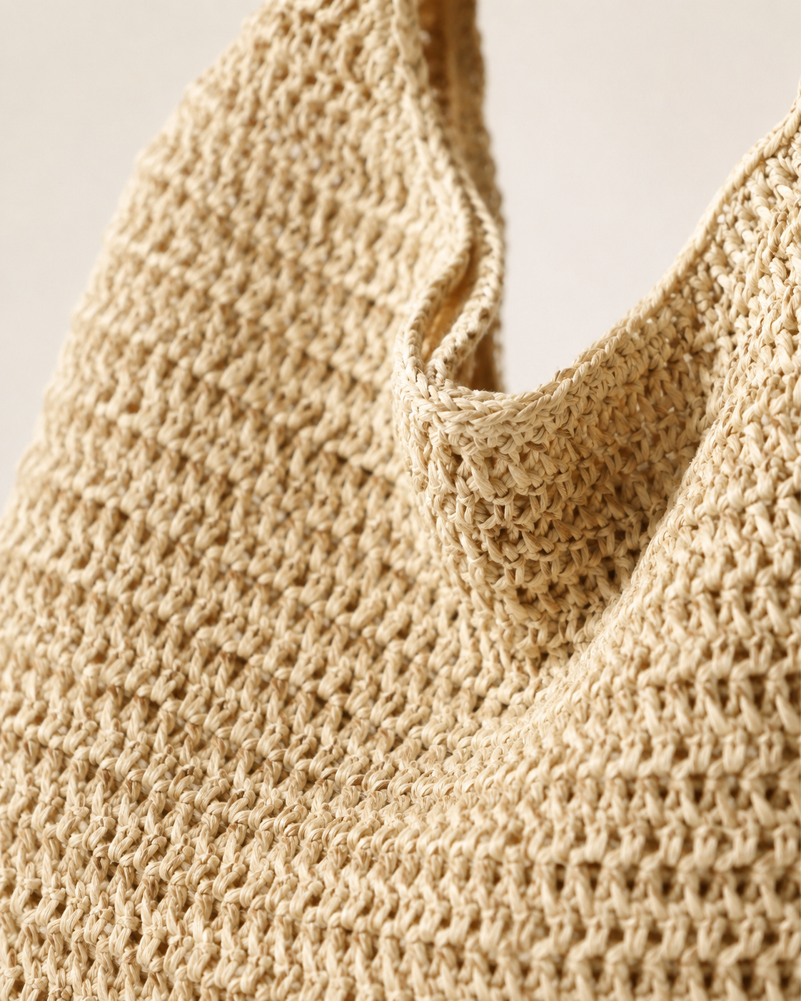Woven Natural Shoulder Bag