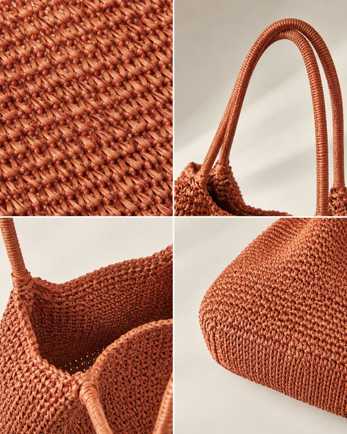 Riviera Woven Natural Fibre Tote Bag