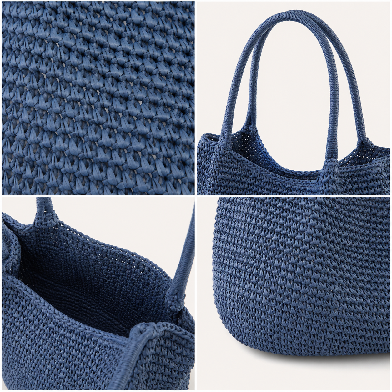 Riviera Woven Natural Fibre Tote Bag