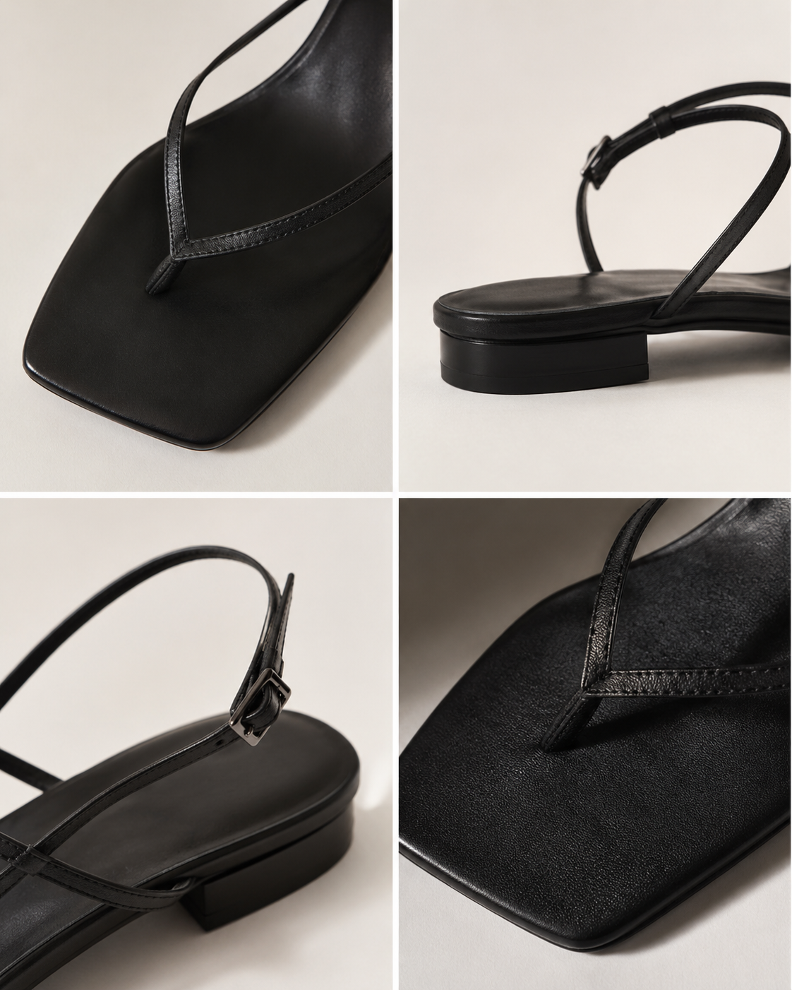 Minimal Strap Mid-Heel Sandals
