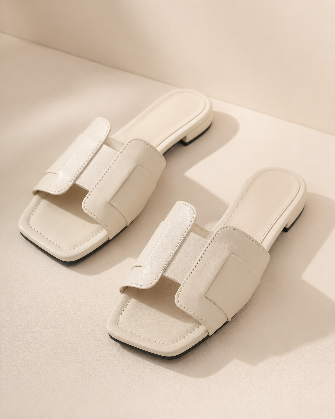 Soft Earth Flat Sandals with Wide Straps (Cópia)