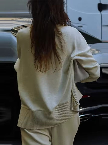 Contour High-Neck Knit Detail Set