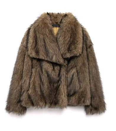 Heritage Faux Fur Coat