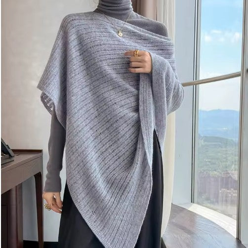 Merino Wool Shimmer Cape