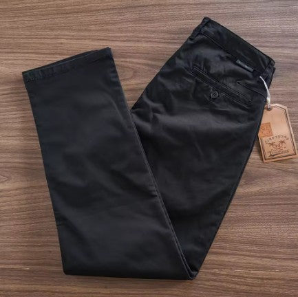 Men’s Stonewashed Cotton Chino Trousers