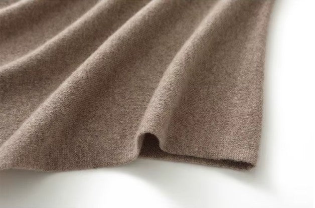 Merino Wool High-Neck Cape