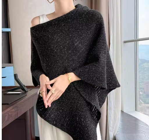 Merino Wool Shimmer Cape