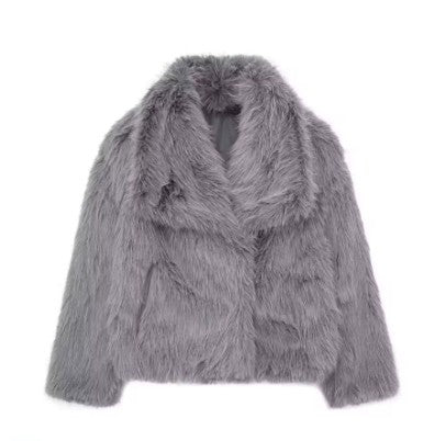 Heritage Faux Fur Coat