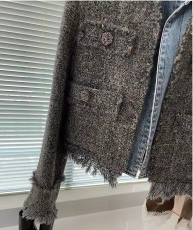 Wool & Denim Fusion Jacket