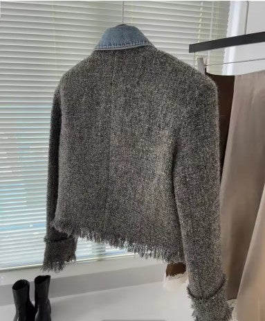 Wool & Denim Fusion Jacket