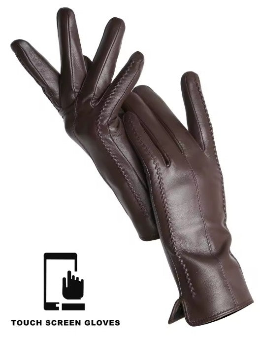 Leather Touch Screen Gloves