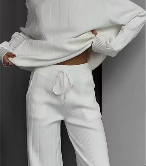 Ribbed Cotton Knit Set